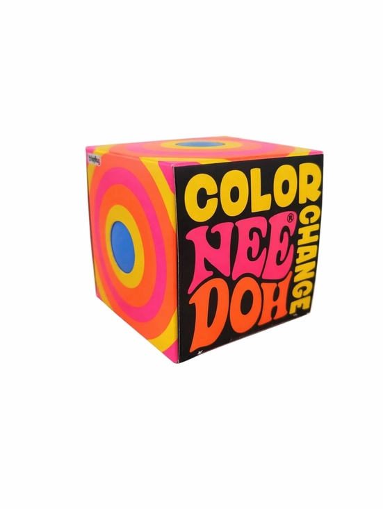 needoh Other - NEEDOH Color Change Cube - Bright Neon Graphics Blue New Nee Doh